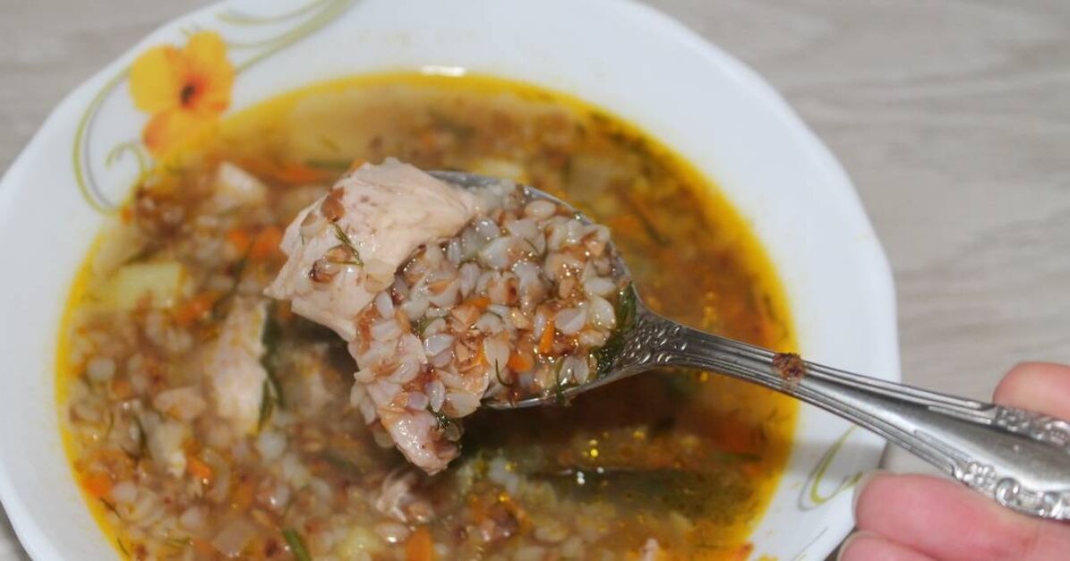 Buckwheat Zopp fir Gewiichtsverloscht